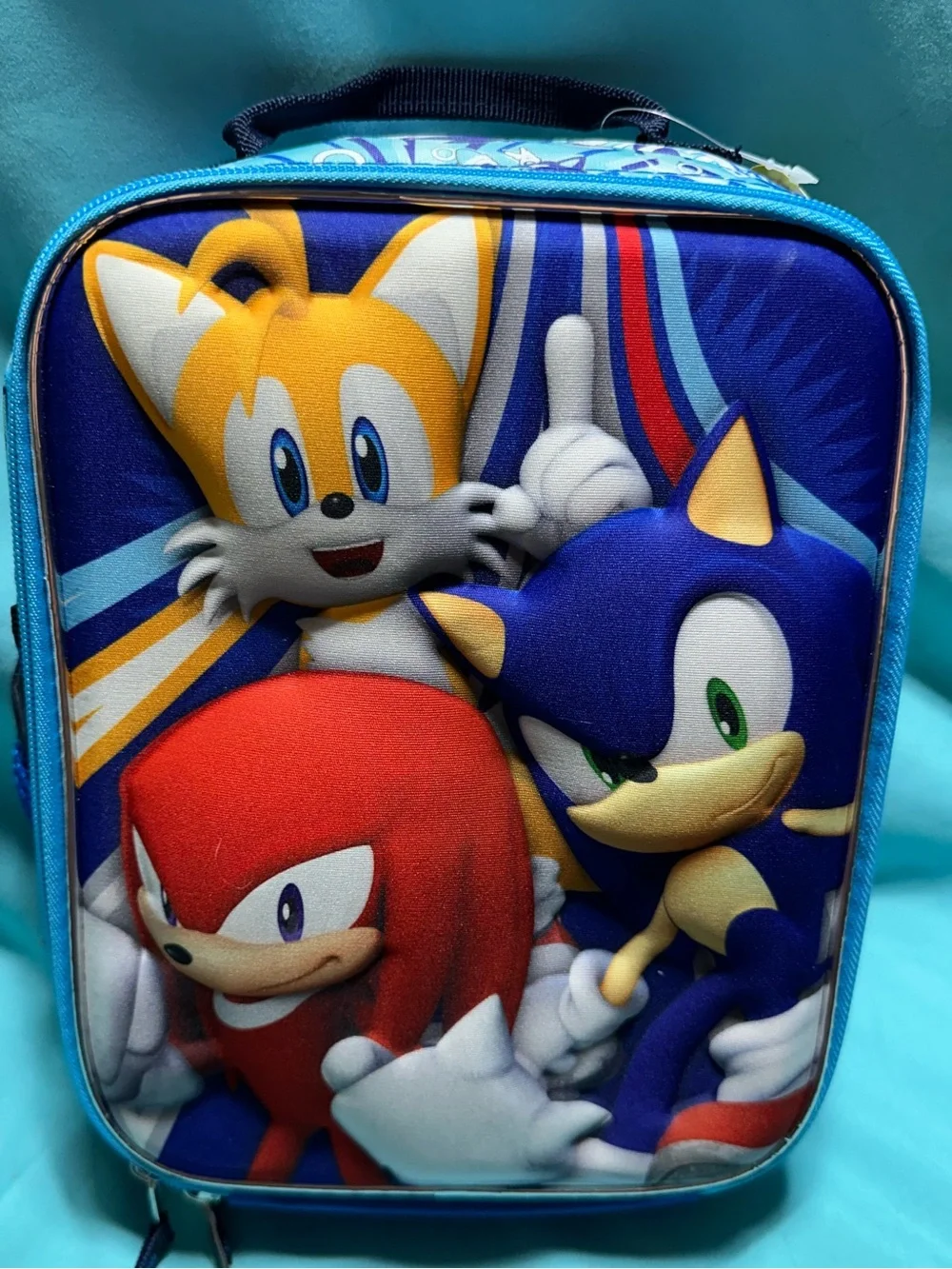Sonic the Hedgehog- Featuring Sonic, Tales, and Knuckles Kids Lunch Bag